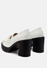 Sachs Block Heeled Chunky Loafers