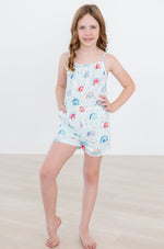 SALE Rainbow Grooves Strappy Play Romper