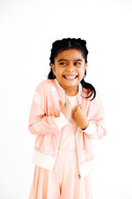 SALE Soft Pink Suns Satin Jacket