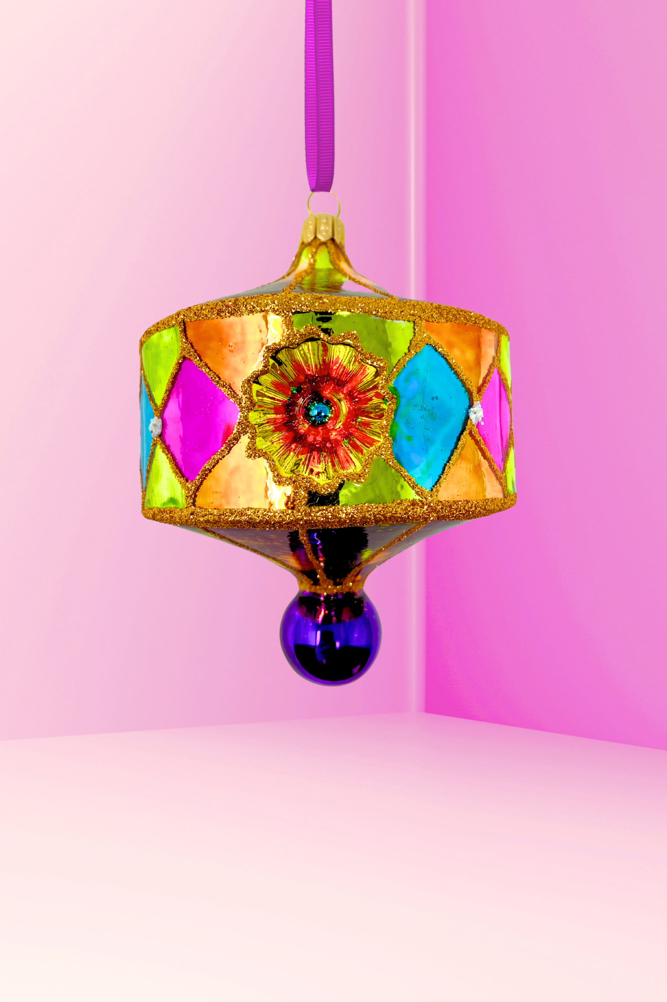 Santiago Reflector Polish Glass Ornament