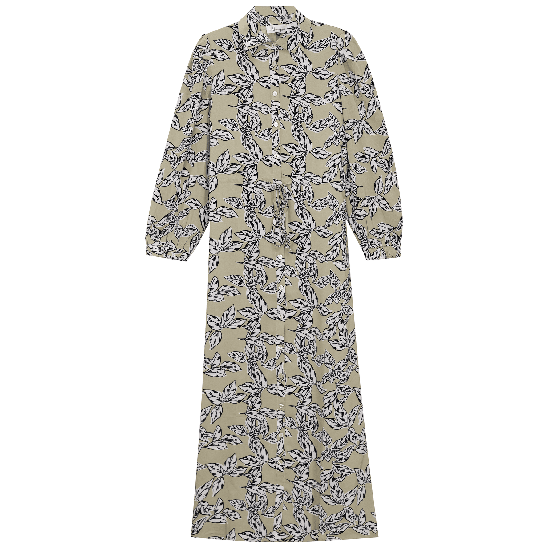 Chiffon Tie Shirt Dress