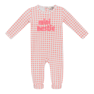 Checkered Mini Bestie Onesie TheHushShop.com