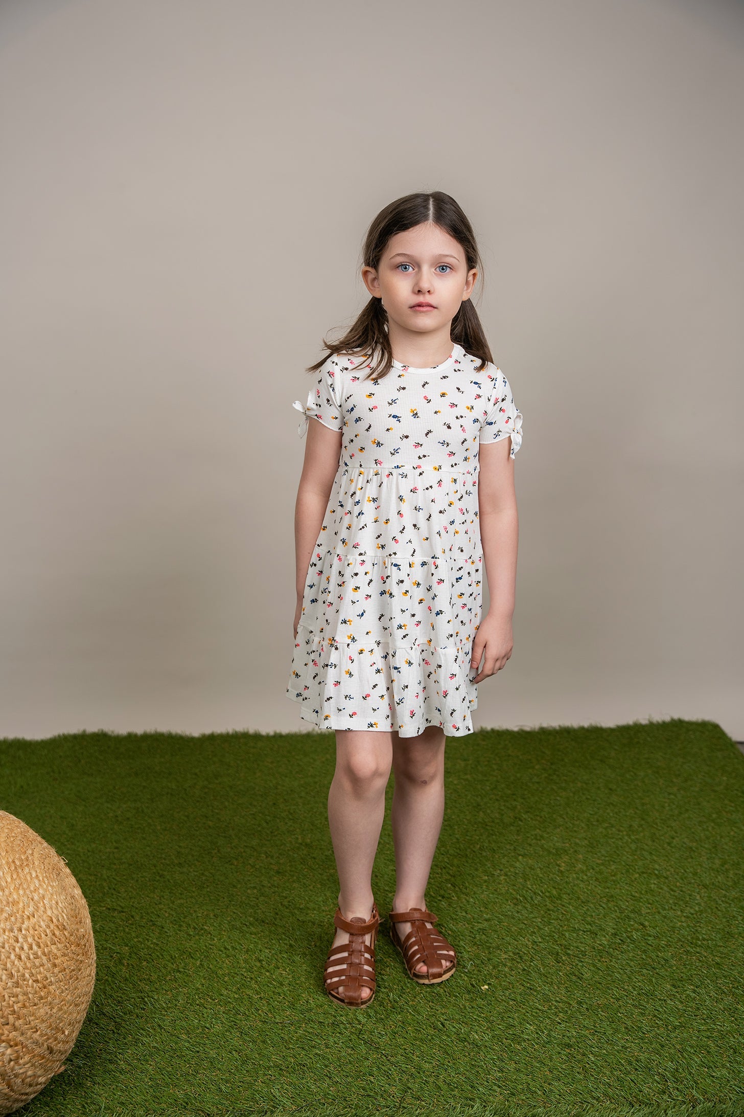 Multi Flower Print Dress - By Baano