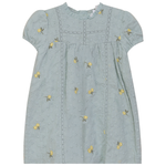 Lace Trim Flower Print Dress - By Baano