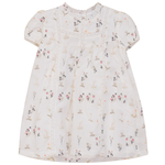 Lace Trim Flower Print Dress - By Baano