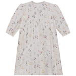 Lace Trim Flower Print Dress - By Baano