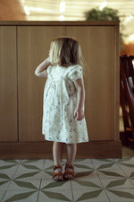 Lace Trim Flower Print Dress - By Baano