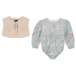 Floral Woven Bubble with Vest - By Baano