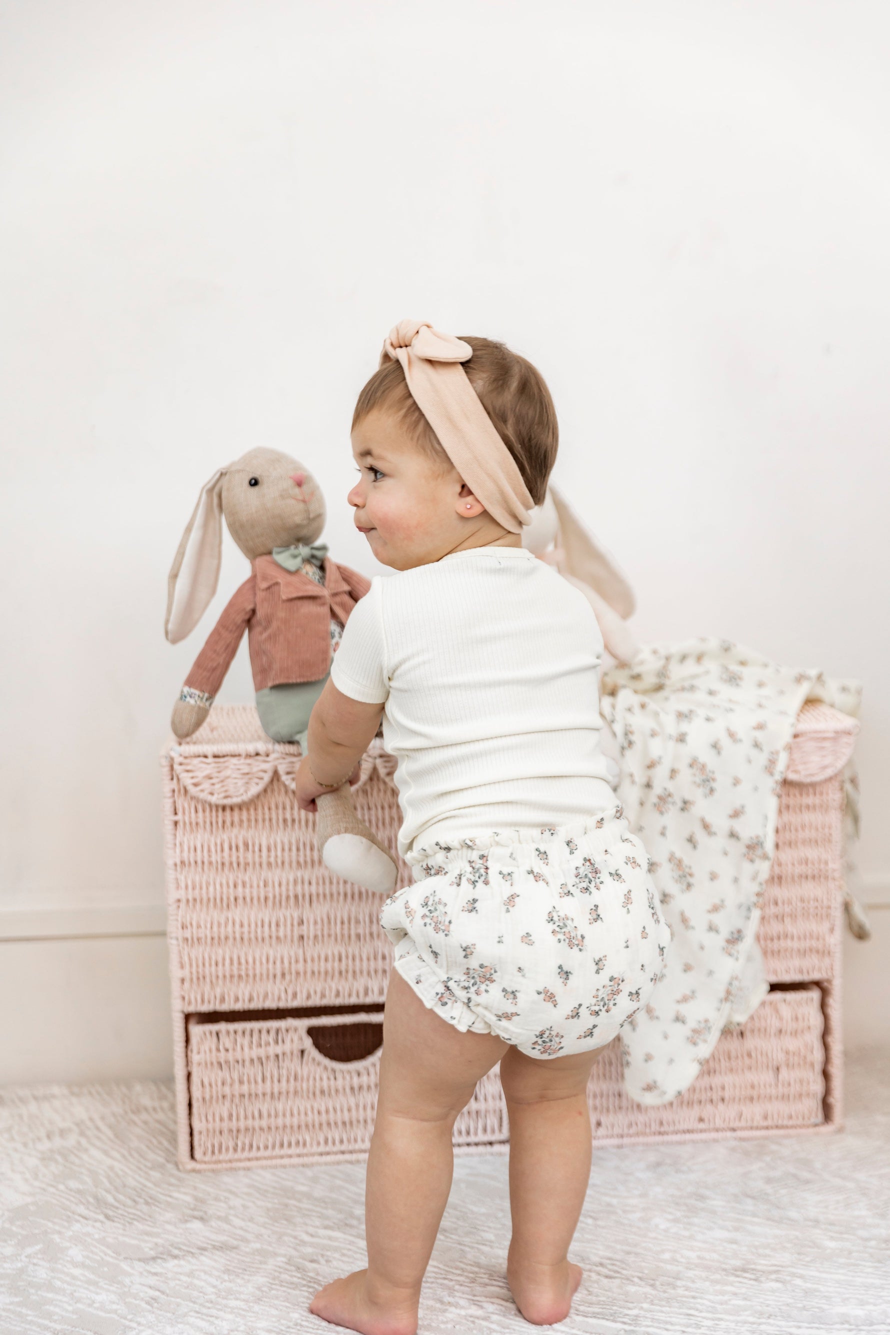 Floral Print Gauze Swaddle - By Baano