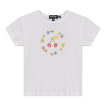 Pointelle Ribbed T-Shirt - By Baano