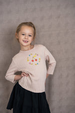 Pointelle Ribbed T-Shirt - By Baano