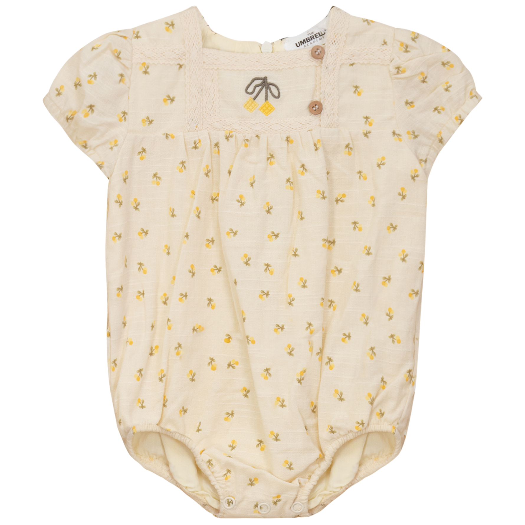 Cherry Printed Linen Bubble - By Baano