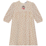 Cherry Printed Linen Dress - By Baano