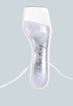 Scansta Lace Up Rhinestone Embellished Heel Sandals