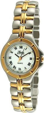 Swiss Edition Women's Bracelet Watch- Sport Bezel-Two-Tone Gold Plated Peugeot Watches