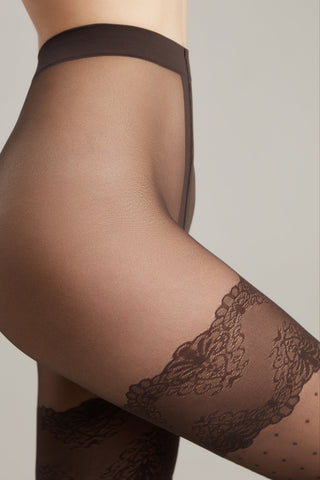 Fantasy Tights Conte Seduction - Polka Dots Stockings Imitation - By Baano