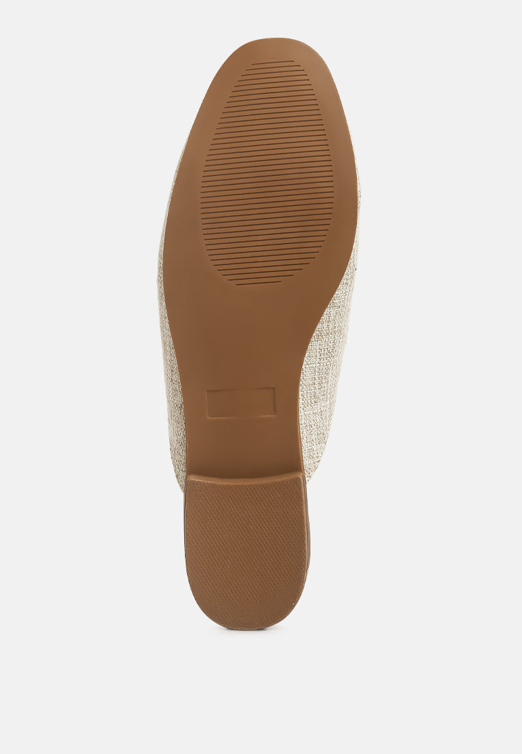 Akua Horsebit Embellished Mules