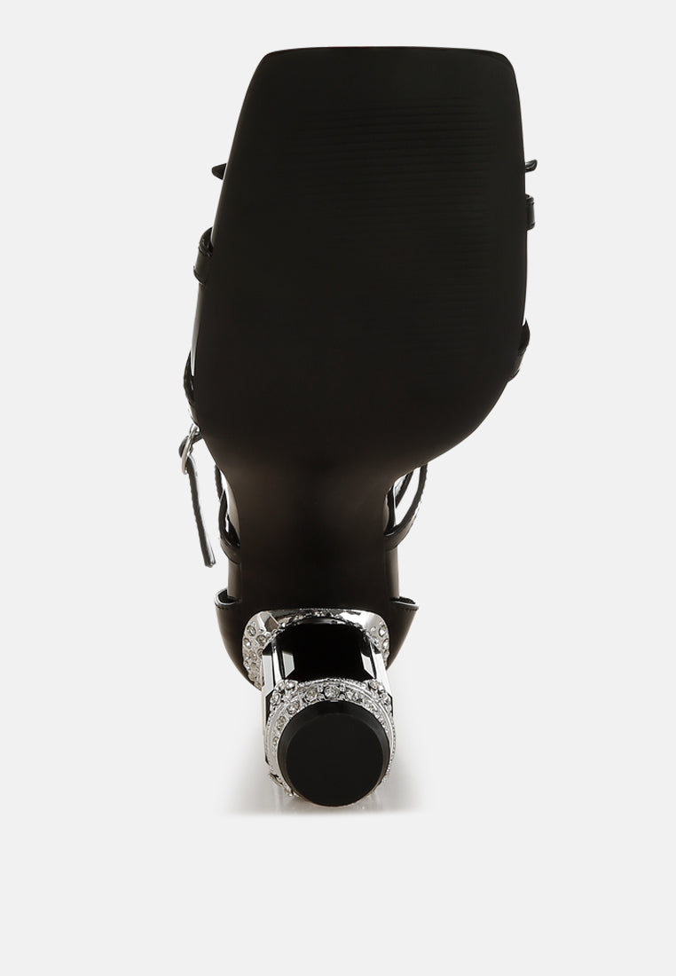 Affluence Jeweled High Heel Sandals