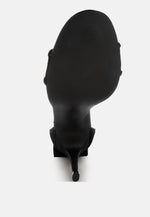 Delancy Bow Detail Lace Stiletto Sandals