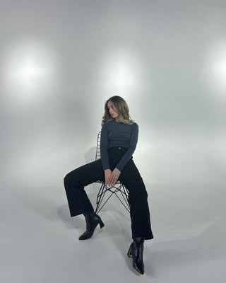 Kaira Metallic Accent Heel High Ankle Boots