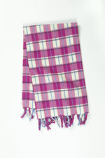 San Andres Gingham Pink & White Kitchen Towel