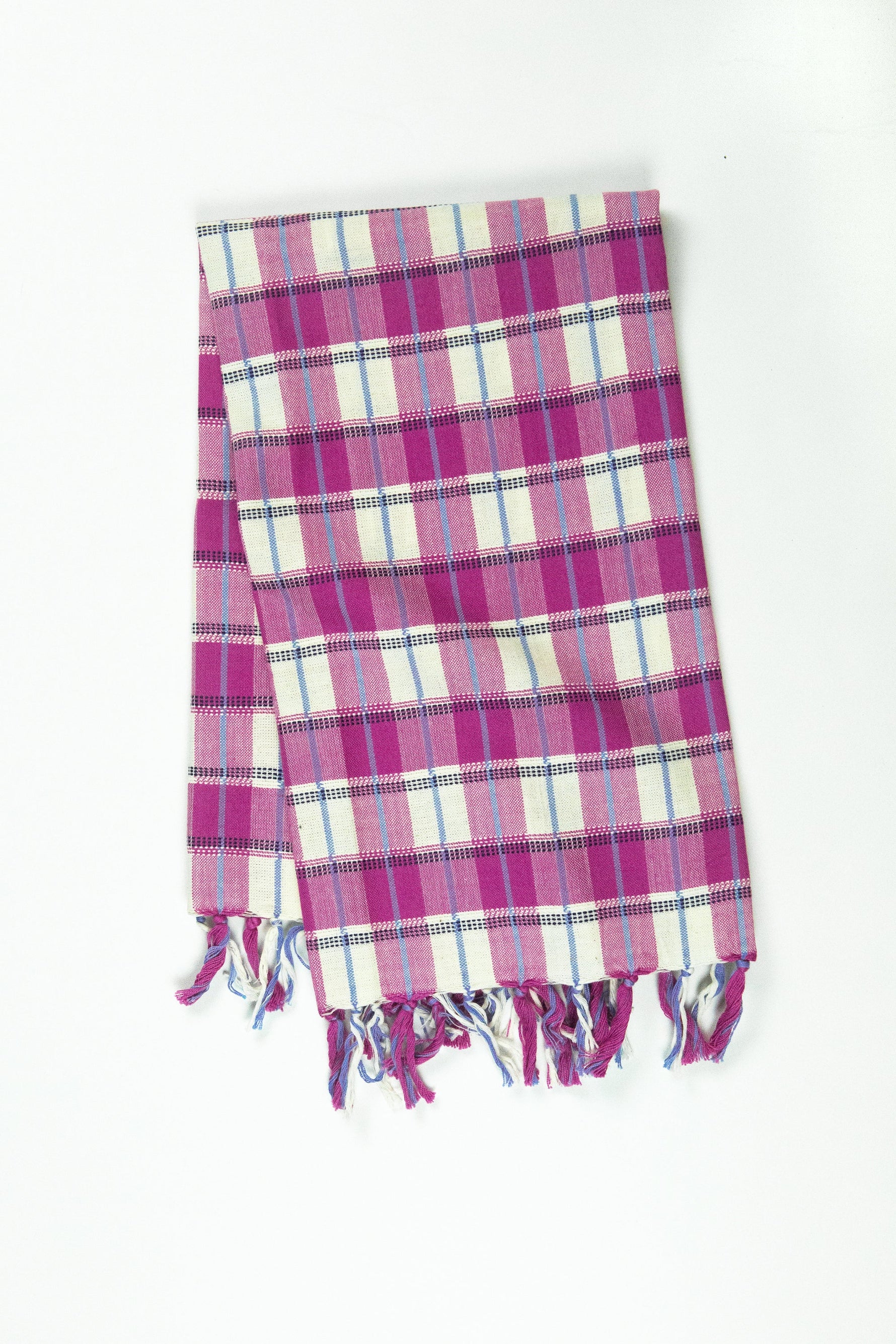 San Andres Gingham Pink & White Kitchen Towel