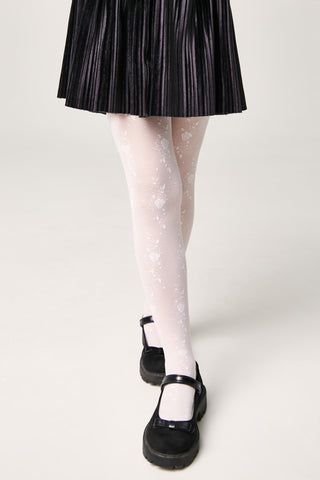 Conte Tights for girls Sofia 20 Den - Floral Pattern - By Baano