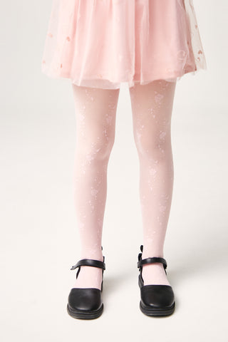 Conte Tights for girls Sofia 20 Den - Floral Pattern - By Baano