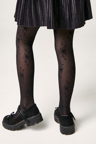 Conte Tights for girls Sofia 20 Den - Floral Pattern - By Baano