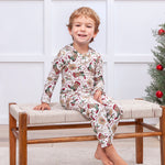 Western Christmas Pajamas for Kids – Bamboo Holiday PJs - By Baano