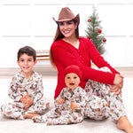 Western Christmas Pajamas for Kids – Bamboo Holiday PJs - By Baano