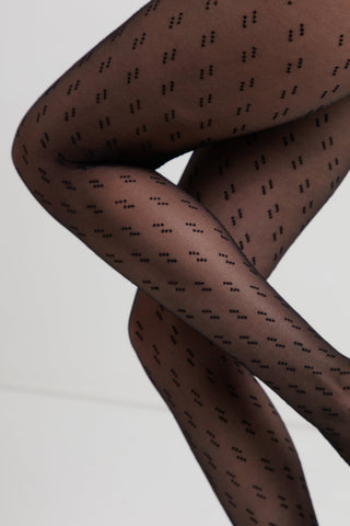 Fantasy Tights Conte Street - Triple Dot Pattern - By Baano
