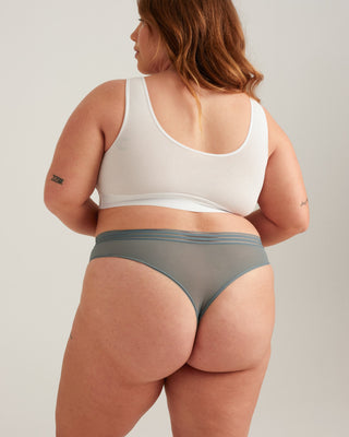 Leakproof Mesh Thong Saalt