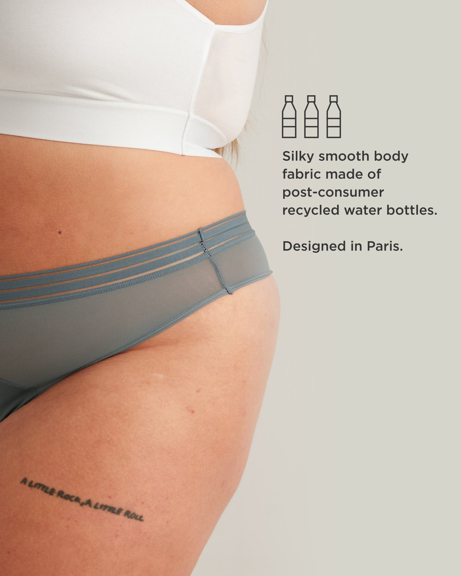 Leakproof Mesh Thong Saalt