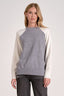 Grey White Colorblock