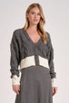 Grey White Colorblock
