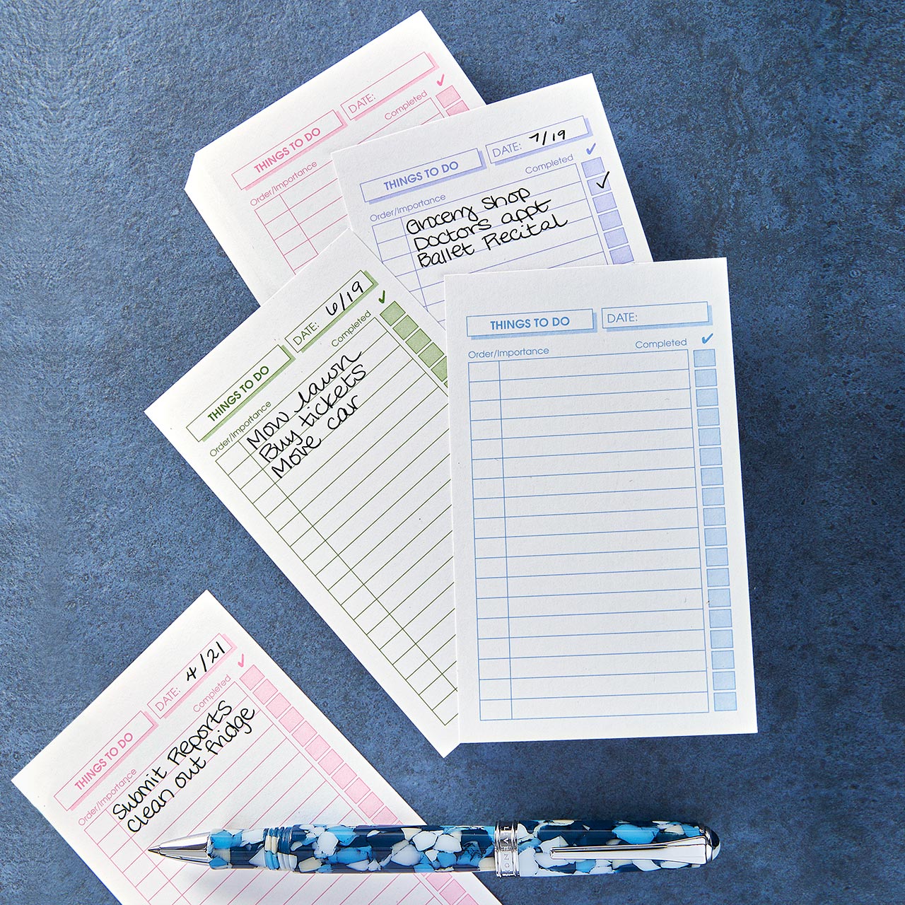Soft Color 3 X 5 To-Do Cards (set of 100)
