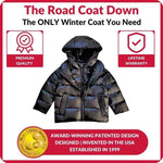 Car Seat Coat | The Road Coat Down - Black