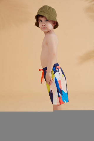Woven Navy Boys Shorts B2360 - By Baano