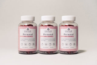 Halal Prenatal Vitamins - Gummy Multivitamins with Folate & DHA - 90 Count | Salaam Nutritionals - By Baano