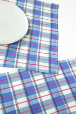 San Andres Gingham Blue & White Placemat