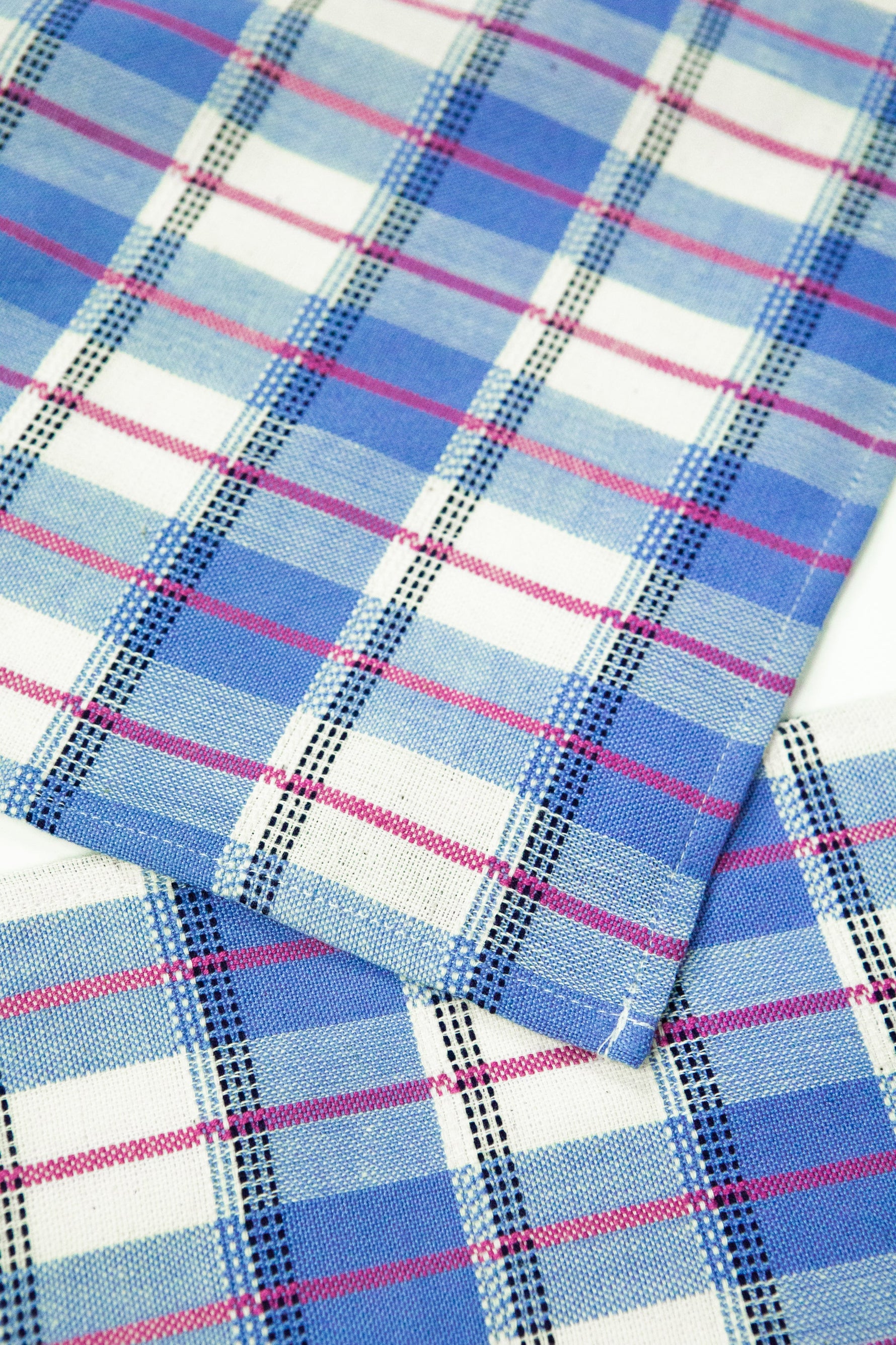 San Andres Gingham Blue & White Placemat