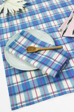 San Andres Gingham Blue & White Napkins