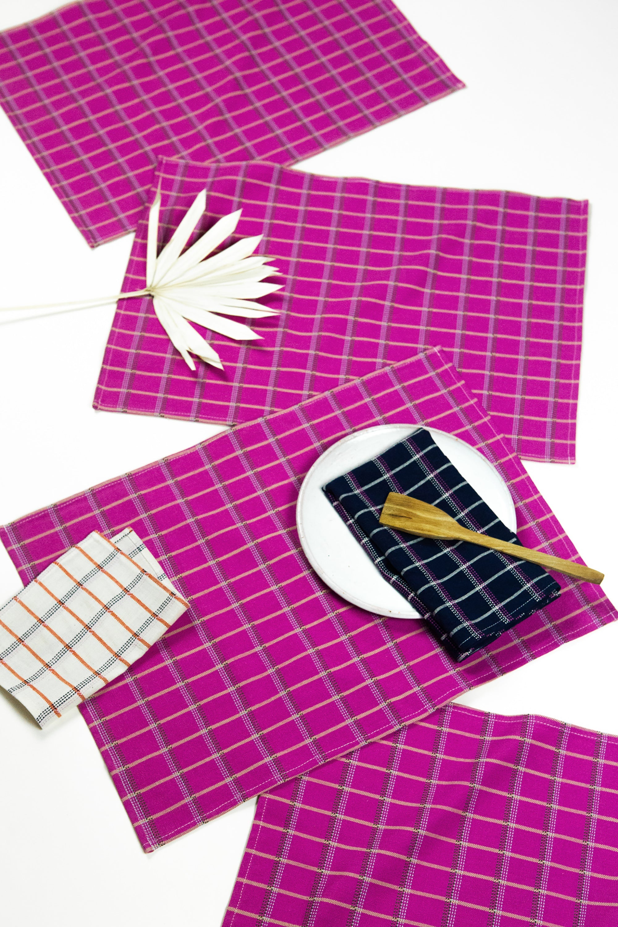 San Lucas Plaid Pink Placemat