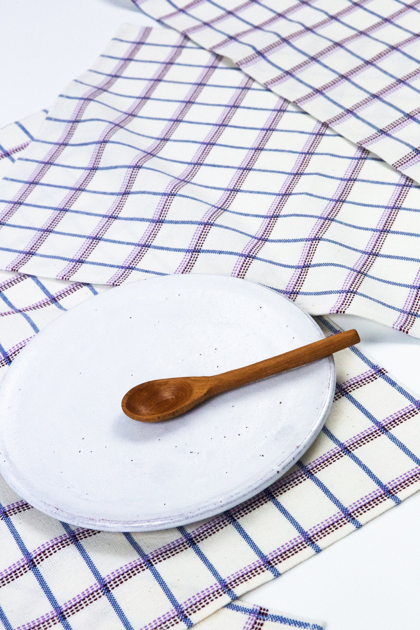 San Lucas Plaid White & Lilac Placemat