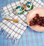 San Lucas Plaid White Kitchen Towel