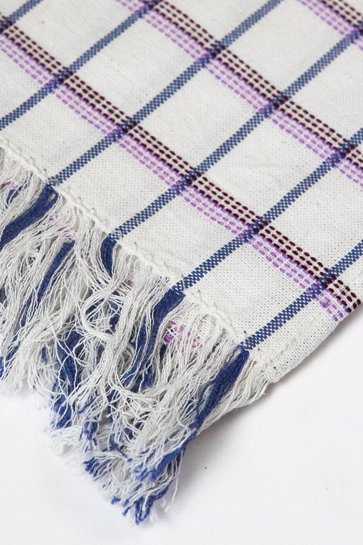 San Lucas Plaid White Kitchen Towel