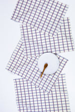 San Lucas Plaid White & Lilac Placemat