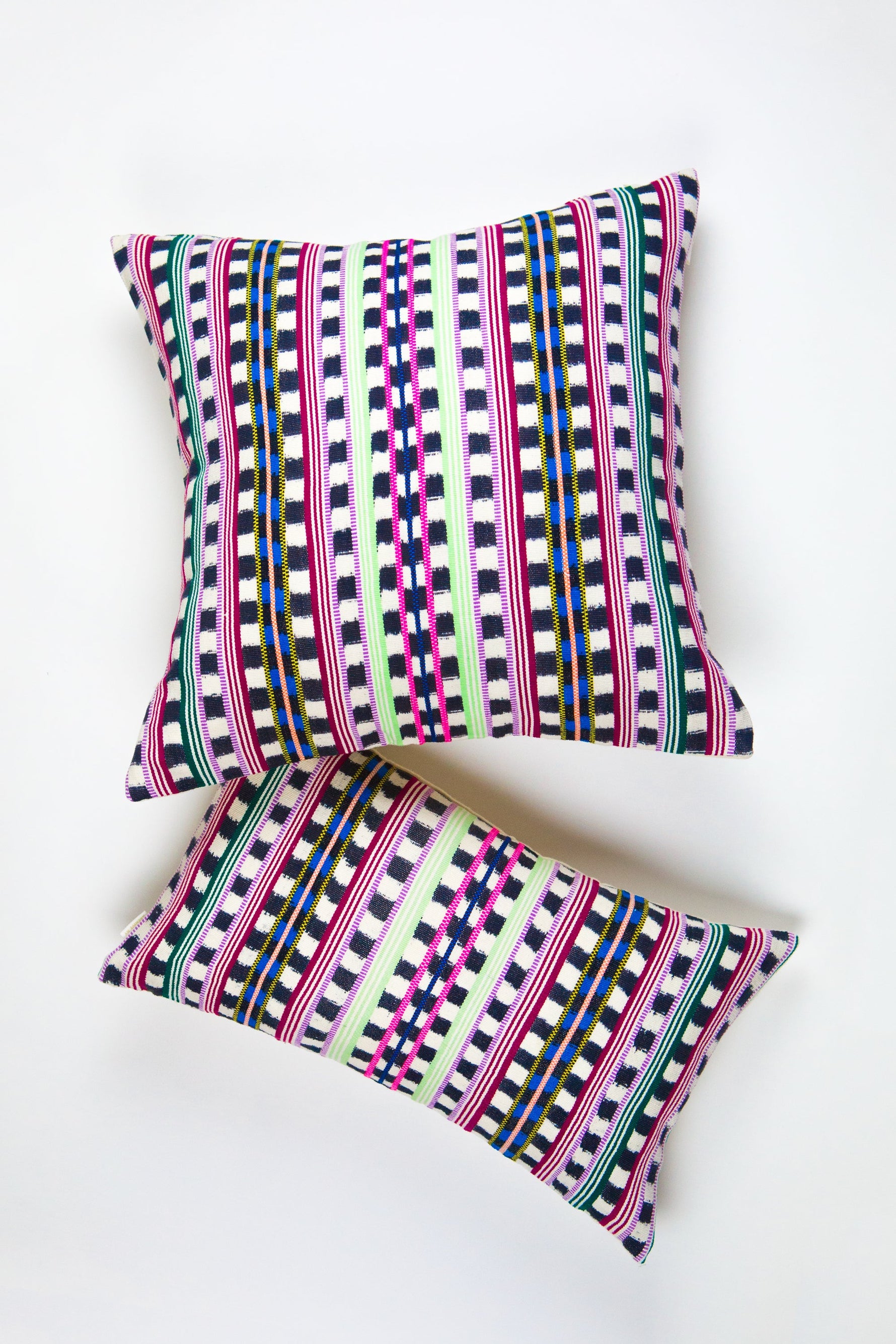 Santiago Atitlan Pink and Lime Pillow
