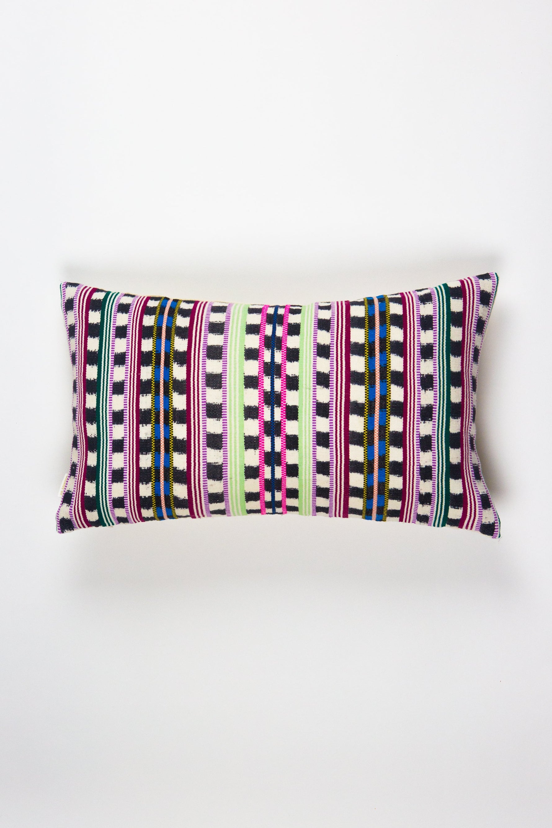 Santiago Atitlan Pink and Lime Pillow